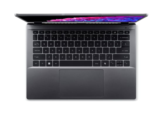 Acer Swift SFG14-63-R03J AMD Ryzen™ 7 8845HS Ordinateur portable 35,6 cm (14'') 2.8K 16 Go LPDDR5x-SDRAM 1 To SSD Wi-Fi 7 (802.11be) Windows 11 Home Gris