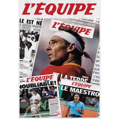 Puzzle 1000 pièces Eurographics Les Légendes du Tennis 69 x 47,8 cm Blanc