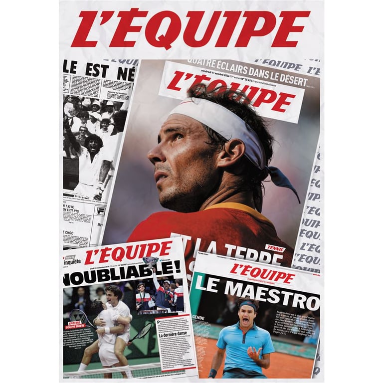 Puzzle 1000 pièces 'équipe Légendes du Tennis - vue 2