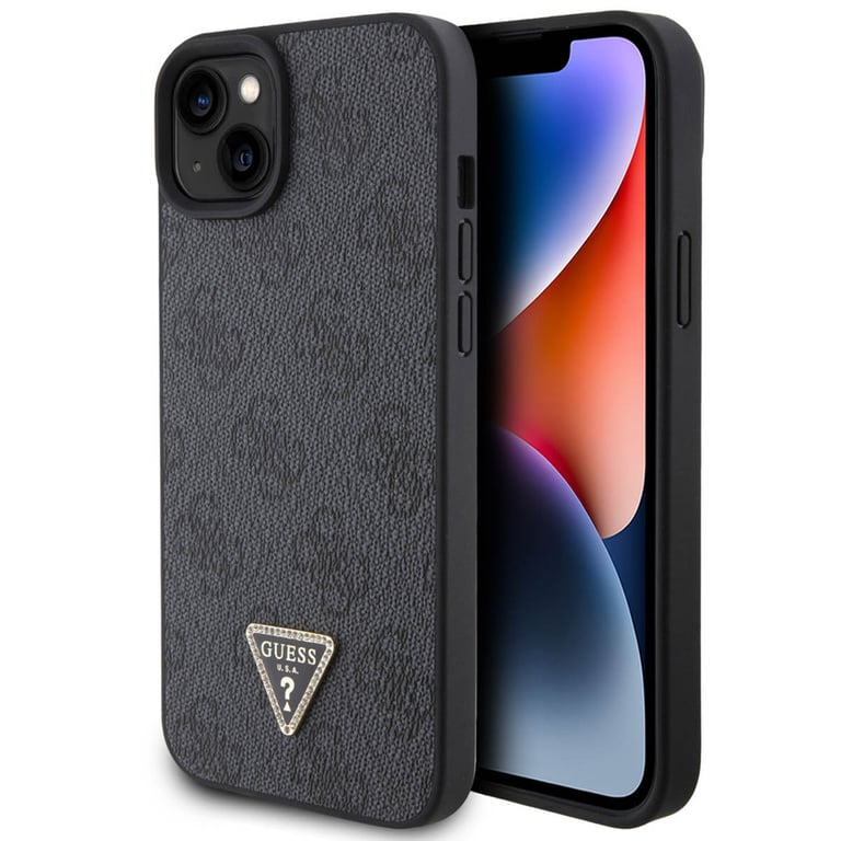 Coque pour Apple iPhone 15 Triangle Strass 4G Guess