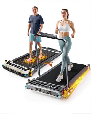 Cinta de correr Akluer 520A-B de doble cara con asa, inclinación manual y masajeador de pies integrado