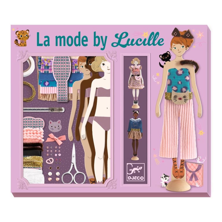 Coffret de Mode Créatif pour Enfants Lucille Papertoys Neuf