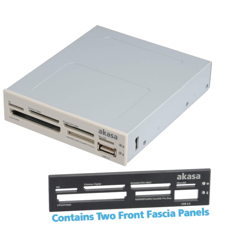 Akasa AK ICR 07 lecteur de carte mémoire USB 2.0 Interne Neuf - vue 2