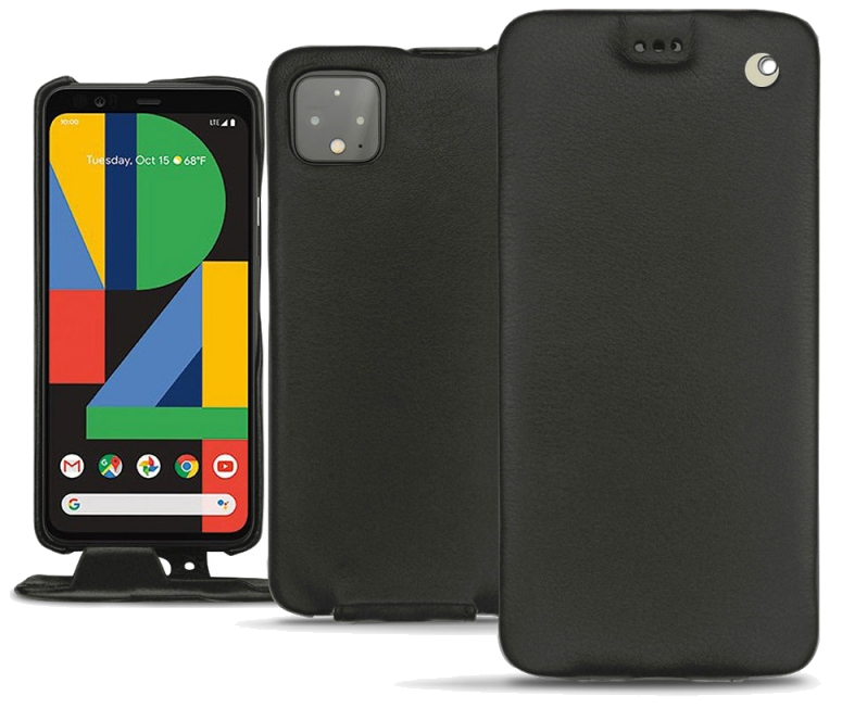Housse cuir Google Pixel 4 XL - Rabat verticalNoir