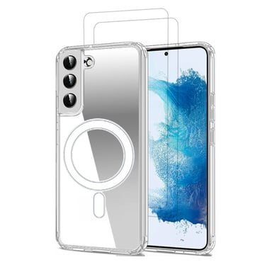 Funda EVETANE Magsafe Compatible Samsung Galaxy S22 + 2 Protectores de Pantalla