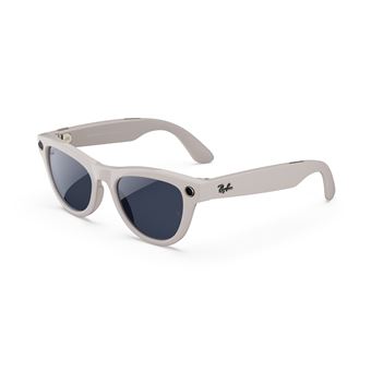 Meta Skyler 1 - Lunettes connectées IA Ray-Ban, Gris poudré brillant taille standard (Verre Transition)