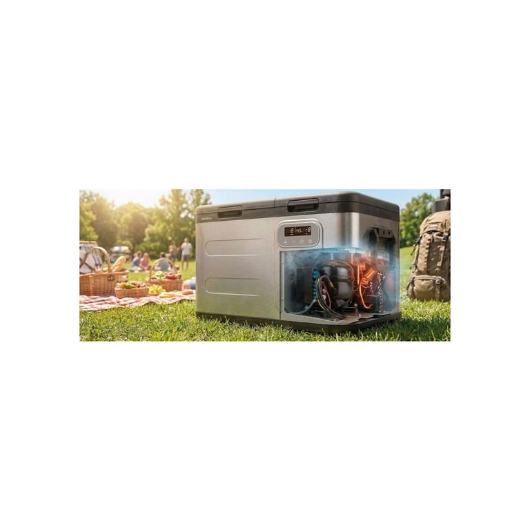 Glacière électrique MEDION MD370026 Réfrigérante Congélation à compresseur Classe E 45 dB 2 compartiments : 28 + 7 - vue 3