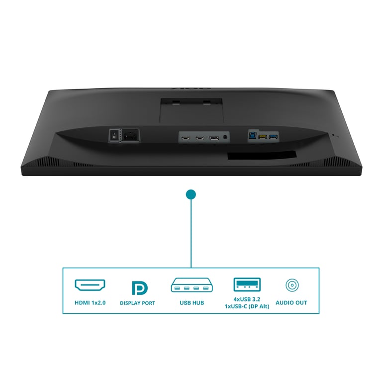 AOC V5 CU34V5CBK23 écran plat de PC 86 4 cm 34 3440 x 1440 pixels Wide Quad HD LED Neuf - vue 2