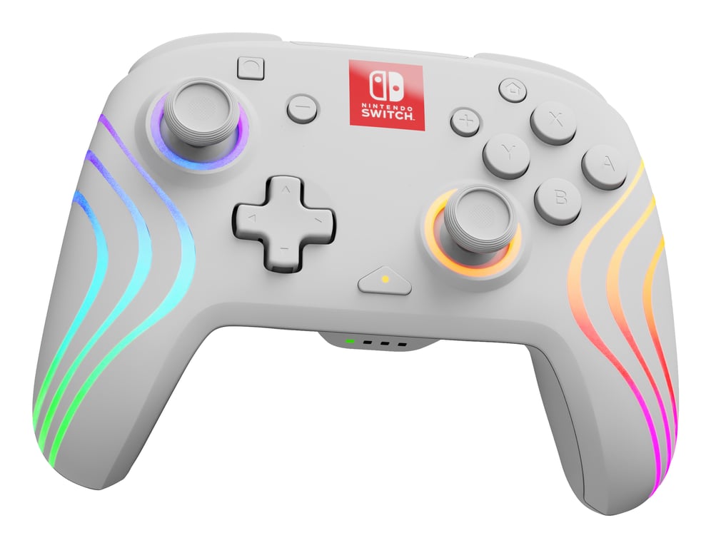PDP Afterglow Wave Manette de jeu Nintendo Switch, Nintendo Switch OLED, Blanc - Neuf