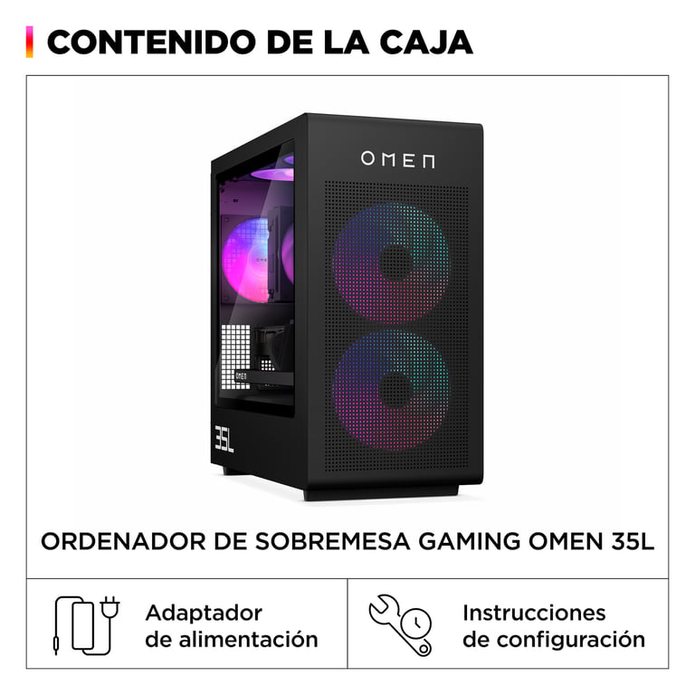 HP OMEN Gaming Desktop GT16 0118ns PC Intel Core Ultra 5 DDR5 SDRAM NVIDIA GeForce RTX 5060 DOS gratuit Tower AI PC Neuf - vue 3