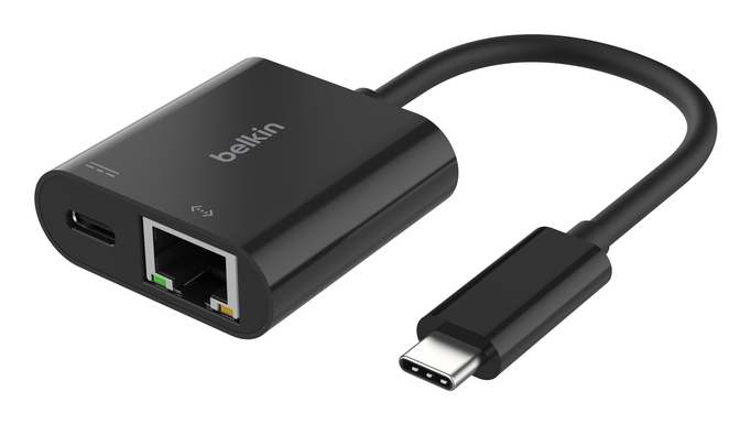 Belkin Adaptateur USB C vers RJ45 Gigabit Ethernet passtrhough