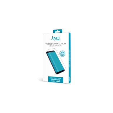 JAYM - Verre de Protection Premium pour Apple iPhone X / XS - Apple iPhone 11 Pro - Plat 2.5D - Renforcé 9H Ultra Résistant - Qualité supérieure Asahi