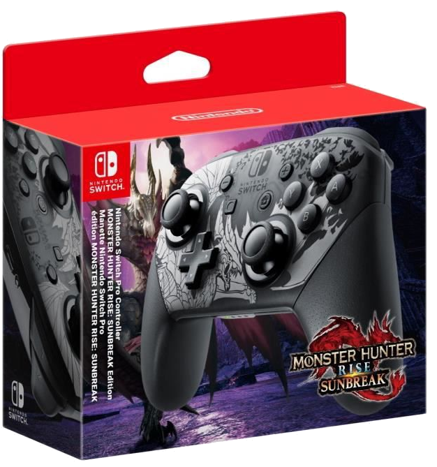 Manette Nintendo Switch - Pro Édition Monster Hunter Rise : Sunbreak