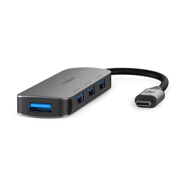 Nedis CCGB64220GY01 hub & concentrateur USB 3.2 Gen 1 (3.1 Gen 1) Type-C 5000 Mbit/s Gris