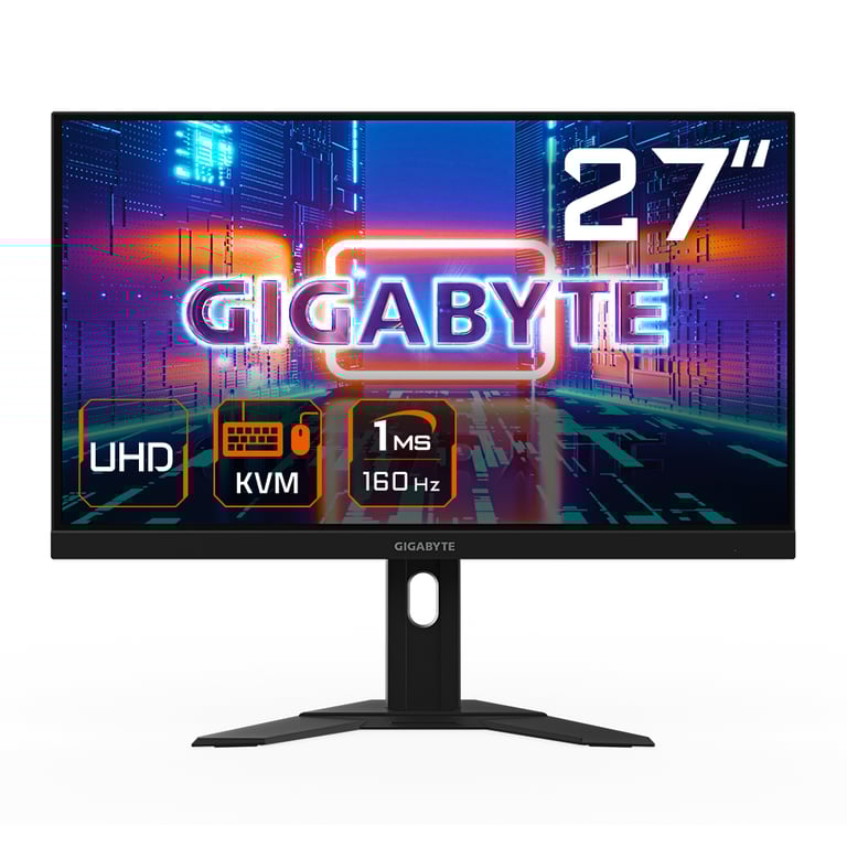 GIGABYTE M27U Moniteur de jeu 27 4K UHD 3840 x 2160 160Hz 1ms 400 cdm ² FreeSync Premium Pro HDR 600 HDMI 2.1 DisplayPort 1.4 Neuf