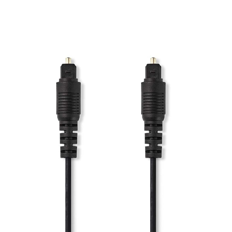 Nedis Câble Audio Optique Toslink Male Male 2m Son Numérique Noir - vue 2