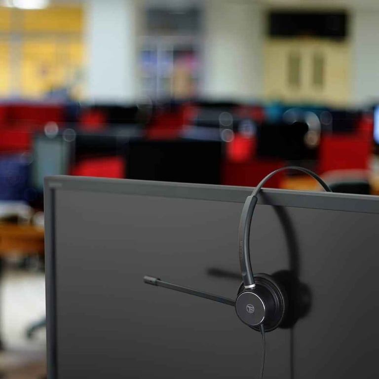 Micro casque call center filaire Tellur Voice 420 binaural USB Jack 3.5mm Neuf - vue 3