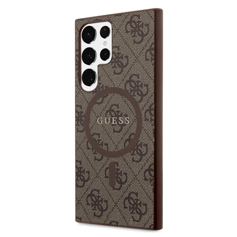 Coque de téléphone Guess 4G Collection Cuir et métal Compatible MagSafe - vue 4