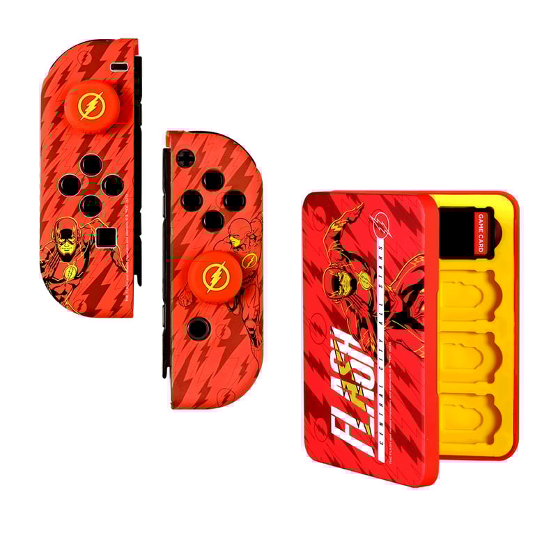 Pack accessoires Combo Just For Games DC Flash pour Nintendo Switch et Nintendo Switch modèle OLED
