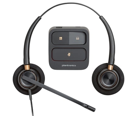 HP Poly Micro-casque binaural Poly EncorePro 520 + fonction Quick Disconnect