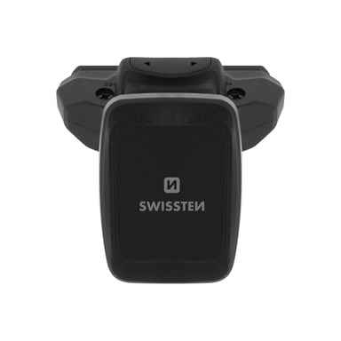 Support Voiture Magnétique Fixation Lecteur CD Rotatif 360° S-Grip Swissten Noir