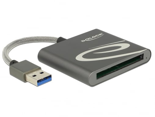 DeLOCK 91525 Lettore di schede di memoria USB 3.2 Gen 1 (3.1 Gen 1) Grigio