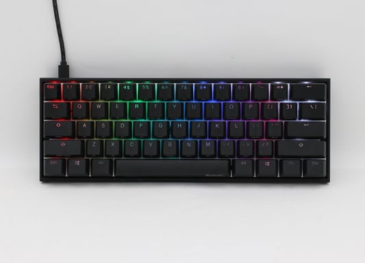 Ducky Mecha Mini teclado Juego USB Alemán Negro