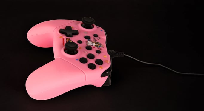 Mando de juegos con cable para Nintendo Switch Konix Be Funky Unicorn
