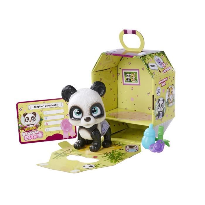 Silvertorn Smoby - Pamper Petz - Panda a adopter - 4 accessoires - Articulé - Bois et fais pipi - Certificat d'adoption - Des 3 ans Blanc - vue 3