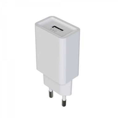 Pack cargador de red 1 USB 2,4A - 1,5 metros + cable USB a USB-C S - Colección POP - Blanco