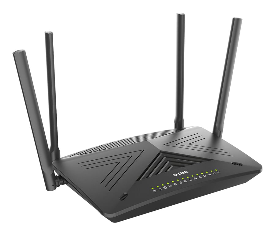 D Link DSL X3052E Router Modem VDSL2ADSL2+ Wi Fi 6 Dual Band AX3000 3 Gbps - vue 3