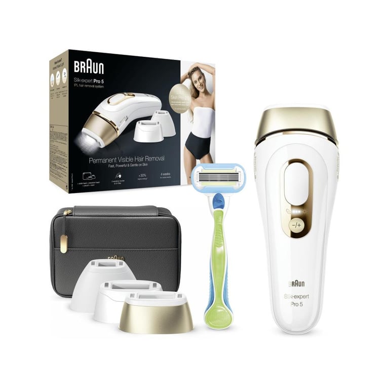 Braun Silk-expert Pro 5 PL5243 Lichtimpulstechnologie (IPL) Gold, Weiß