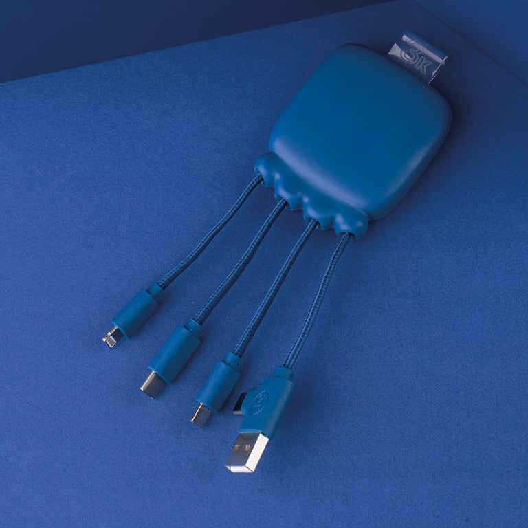 Chargeur Multi-Connecteurs Power Bank 3000 mAh Gamma Bleu