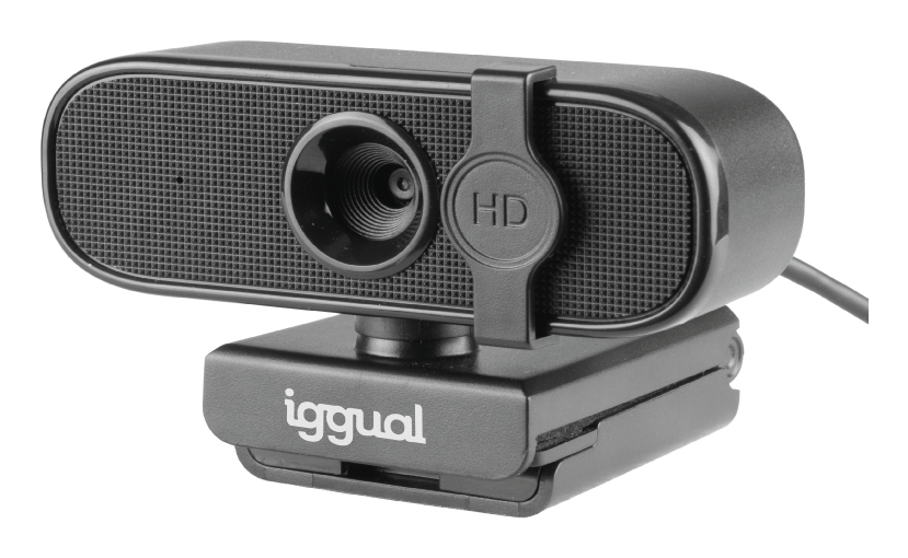Webcam iggual WC1080 Quick View – 1920 x 1080 pixels, Microphone Intégré