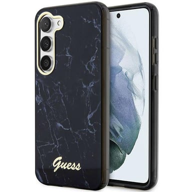 Funda Guess Marble para Samsung Galaxy S23, negra