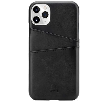 Custodia per iPhone 11 Pro con 2 porta carte compatibile Qi in pelle ecologica