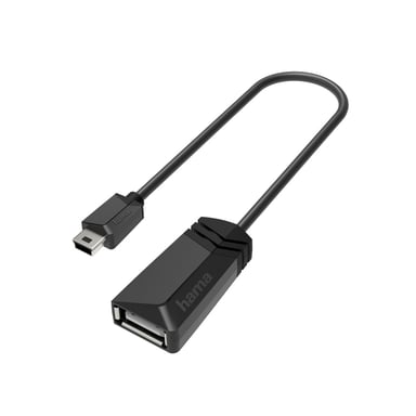 Adaptador USB-OTG, conector mini-USB - puerto USB, USB 2.0, 480 Gbit/s