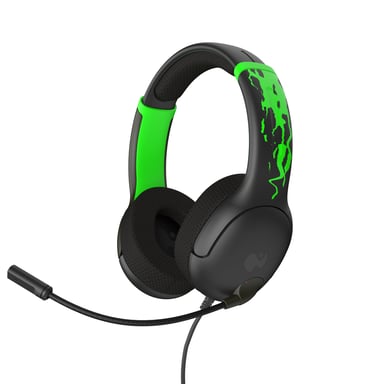 PDP Airlite Glow Auriculares Alámbrico Diadema Juego Negro, Verde