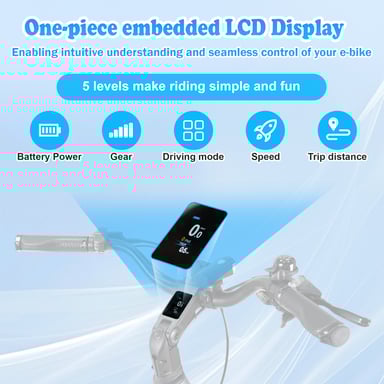 Vélo électrique TTGO Z5, moteur central 250 W, batterie 36 V 18 Ah, transmission Shimano 9 vitesses