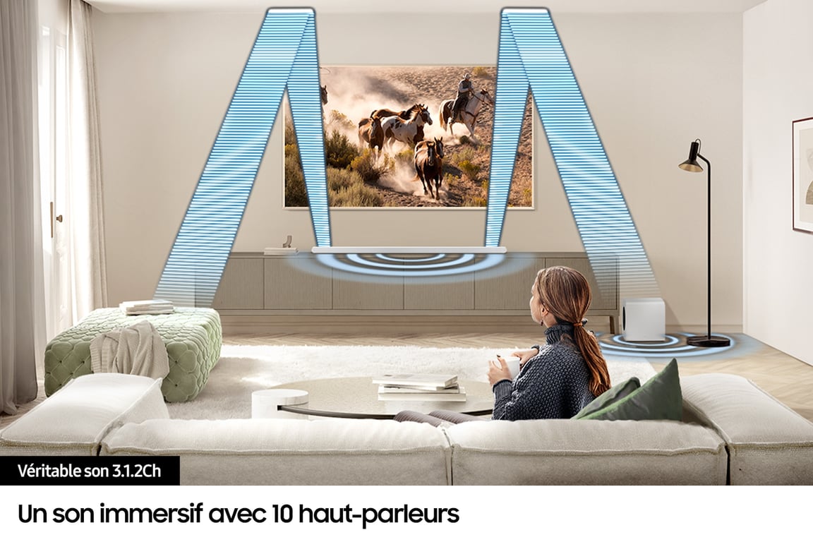 Barre de Son Samsung HW-S811D – 3.1.2 Canaux, Dolby Atmos, Ultra-Fine - vue 7