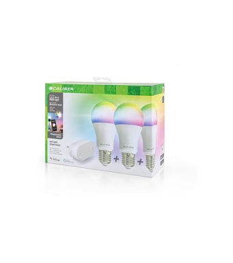 CALIBER Pack 3 ampoules connectées avec passerelle