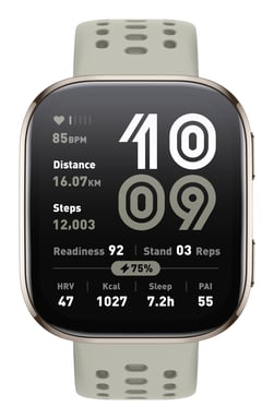 Amazfit Bip 6 Stone 5 cm (1.97'') AMOLED Digitale 390 x 450 Pixel Touch screen Oro GPS (satellitare)