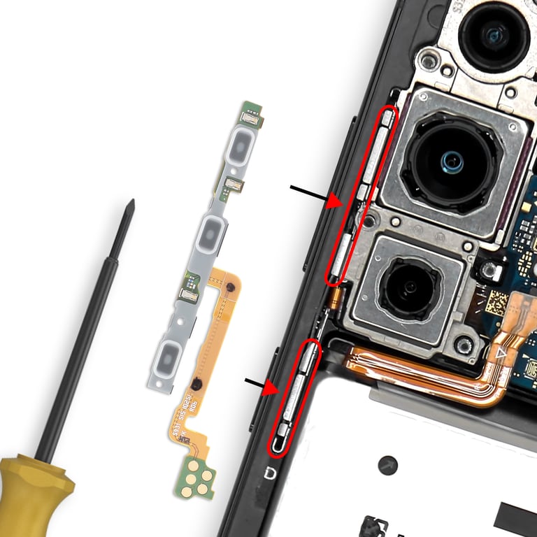 Samsung Nappe Bouton Power et Volume Original pour Galaxy S25 Pièce de Réparation - vue 4