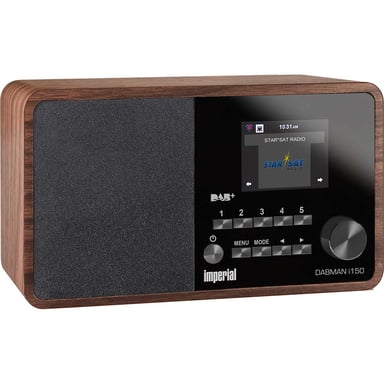 Radio ibrida compatta DAB+ / FM / Internet DABMAN i150 Wood Look