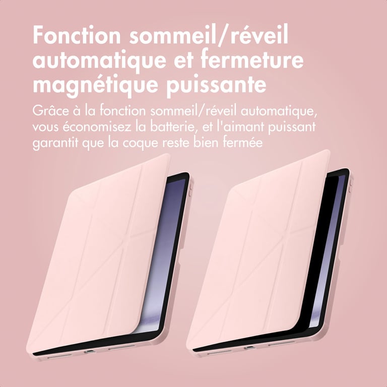 imoshion Origami Bookcase voor de Samsung Galaxy Tab A9 Plus - Roze