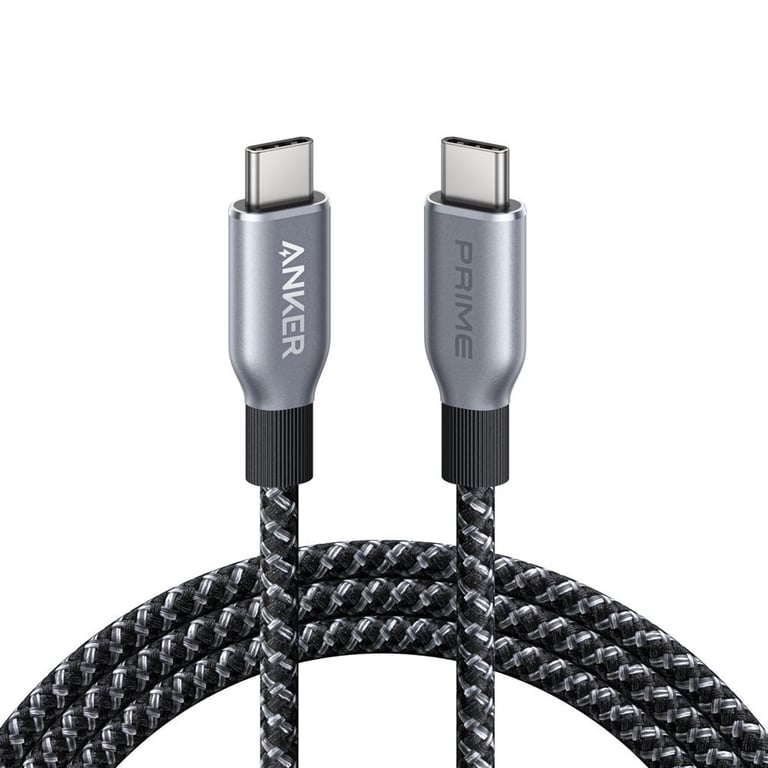 Anker USB-C vers USB-C 0,9 m 240 W Gris et Noir pour Ordinateur portable Tablette Smartphone - vue 2