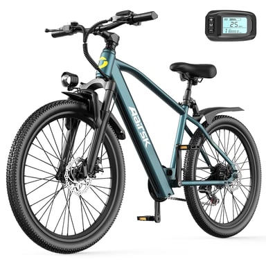 VéLo Électrique Aairsk GT300 | Vitesse Max 25 km/h | Autonomie 35-55 km | Moteur 250W | Batterie 36V 10Ah | Pneus 26 Pouces | Bleu Taille L