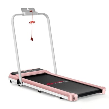 Tapis roulant Q2 Pro con corrimano, velocità 1-10 km/h - Rosa