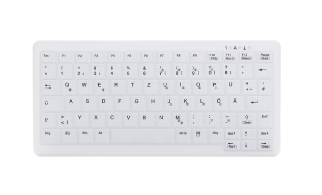CHERRY AK-C4110 teclado Médico RF inalámbrico AZERTY Francés Blanco