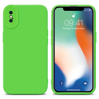 Coque pour Apple iPhone XS MAX en FLUID VERT Housse de protection Étui en silicone TPU flexible